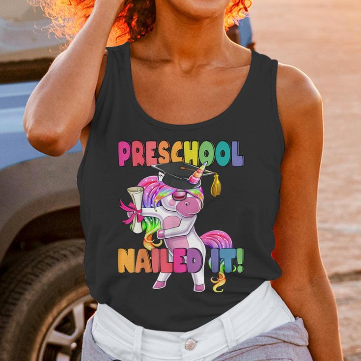 Preschool Nailed It Flossing Unicorn Graduation Shirt Unisex Tank Top