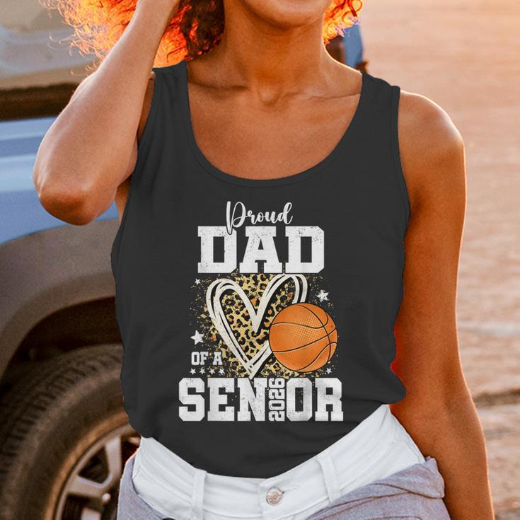 Proud Dad Of A 2026 Senior Basketball Graduation Leopard Unisex Tank Top