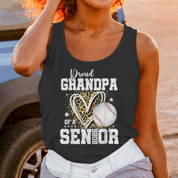 Proud Grandpa Of A 2026 Senior Baseball Graduation Leopard Unisex Tank Top