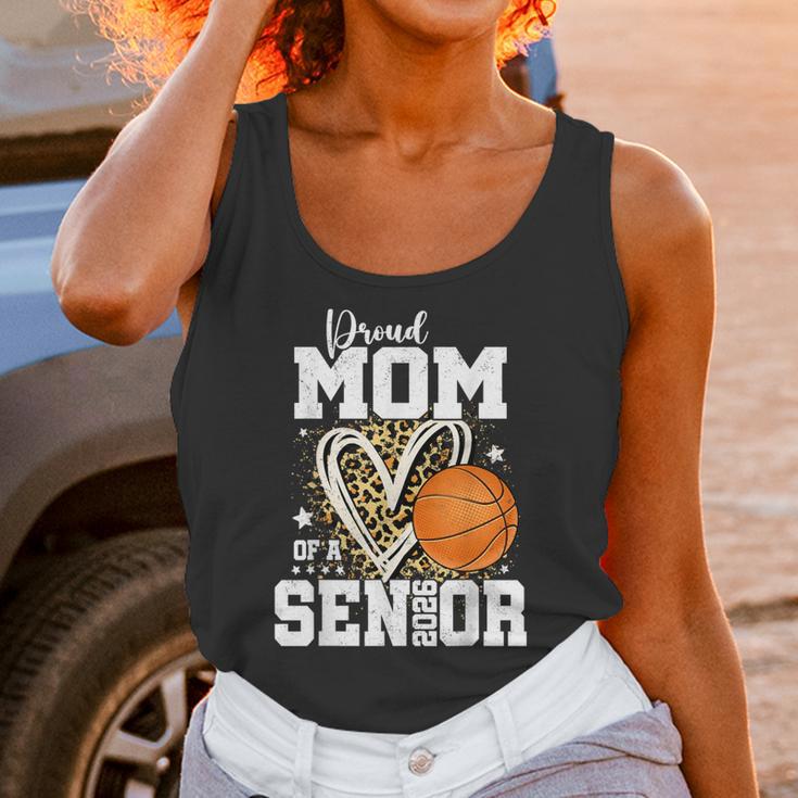 Proud Mom Of A 2026 Senior Basketball Graduation Leopard Unisex Tank Top