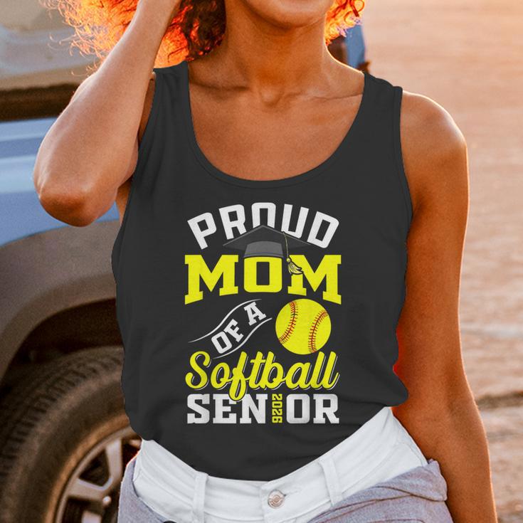 Proud Mom Of a Softball Senior Class Of 2026 Graduation Unisex Tank Top