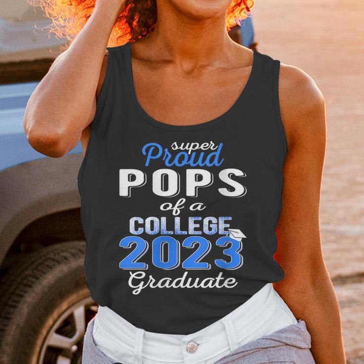 Proud Pops Of 2023 College Graduate Family 23 Graduation Unisex Tank Top