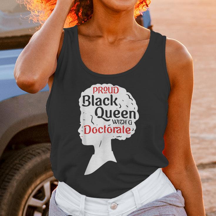Proud Queen Shirt PhD Graduation Afro Doctorate Unisex Tank Top