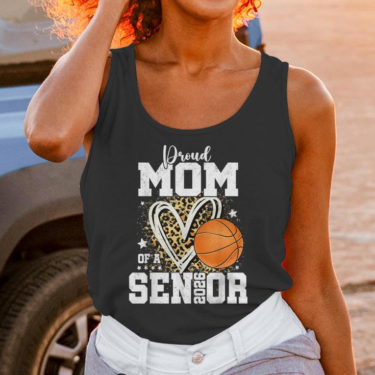 Proud Senior Mom Class Of 2026 Basketball Graduation Leopard Unisex Tank Top