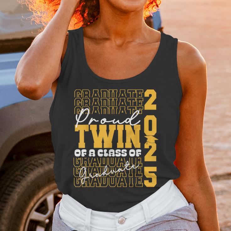 Proud Twin Of a 2025 Graduate Grad Prom Graduation Squad 25 Unisex Tank Top