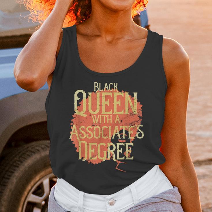 Queen Associate Degree Afrocentric GraduationShirt Unisex Tank Top
