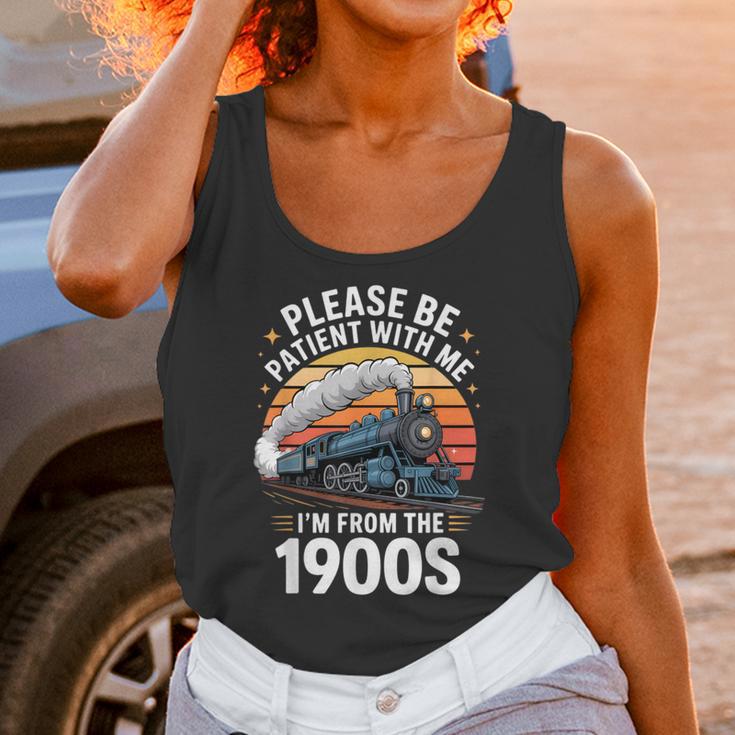 Retro Please Be Patient With Me I'm From The 1900s Train Unisex Tank Top Retro Please Be Patient With Me I'm From The 1900s Train Unisex Tank Top