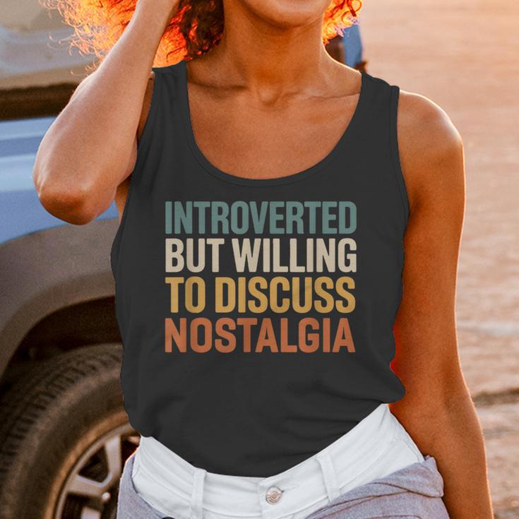 Retro Soul Introverted But Willing To Discuss Nostalgia Unisex Tank Top