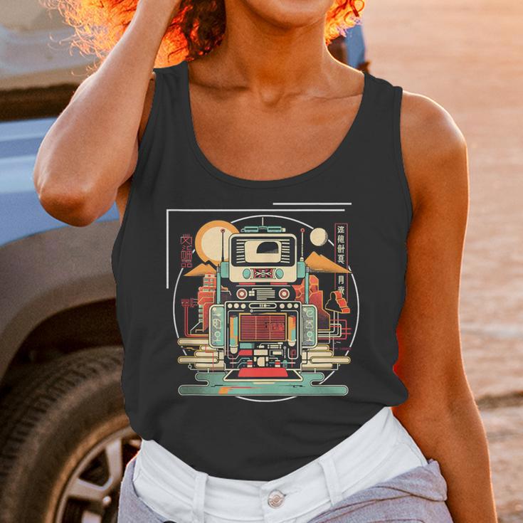 Retro Tech Stack 80s 90s Nostalgia Analog Devices Unisex Tank Top