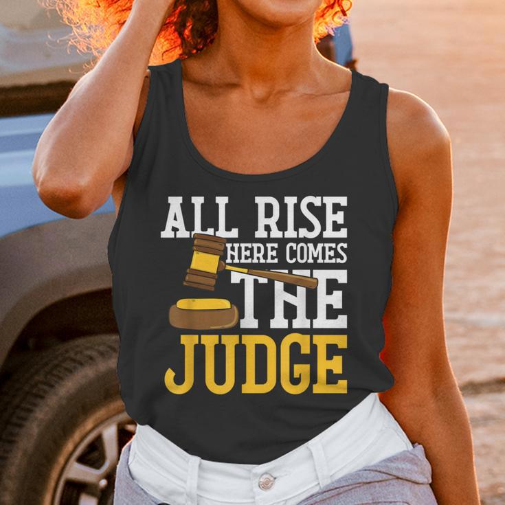All Rise Here Comes The Judge Lawyer Graduation Quote Unisex Tank Top