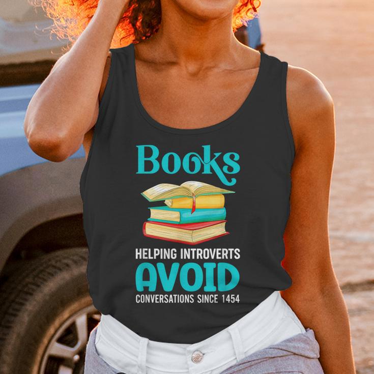 Sarcastic Books Anti Social Introvert Book Conversation Unisex Tank Top Sarcastic Books Anti Social Introvert Book Conversation Unisex Tank Top