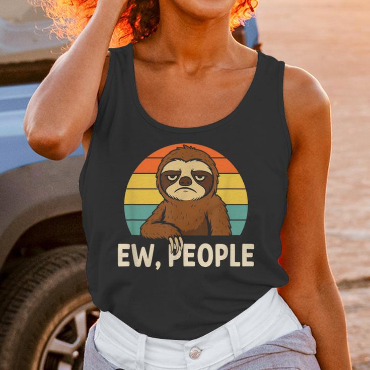 Sarcastic Sloth Introvert Anti Social Unisex Tank Top