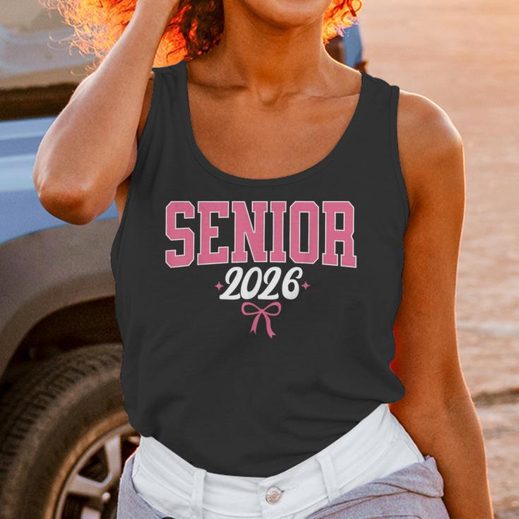 Senior 2026 Pink Coquette Bow Class Of 2026 Graduation Women Unisex Tank Top