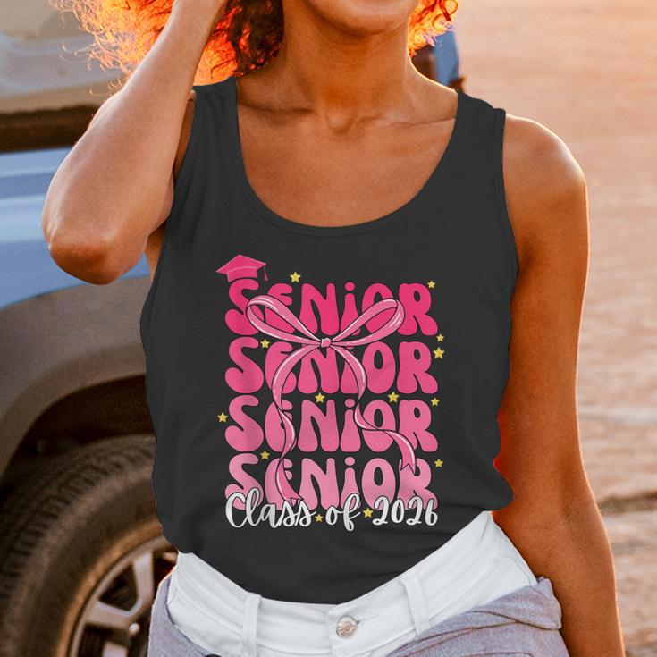 Senior Class Of 2026 Pink Coquette Bow Graduation 2026 Unisex Tank Top