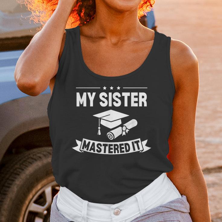 My Sister Mastered It Masters Degree Graduation MBA Unisex Tank Top