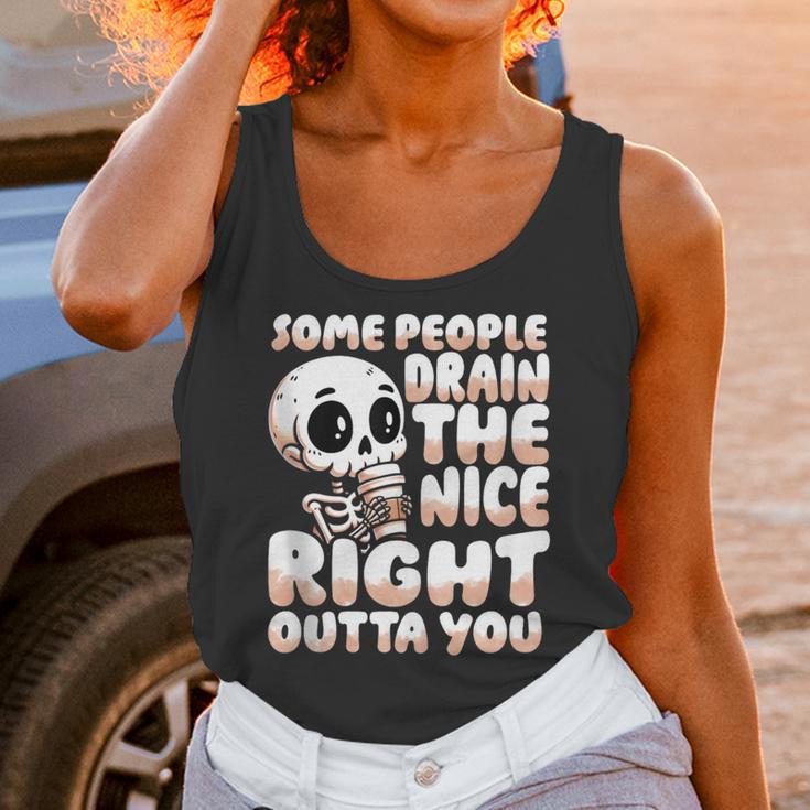Skeleton Coffee Lover Introvert Unisex Tank Top Skeleton Coffee Lover Introvert Unisex Tank Top