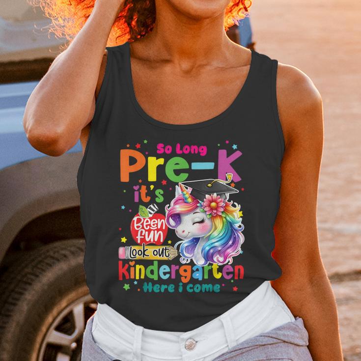 So Long Prek Pre-K Graduation Graduate Unicorn Kids Girls Unisex Tank Top