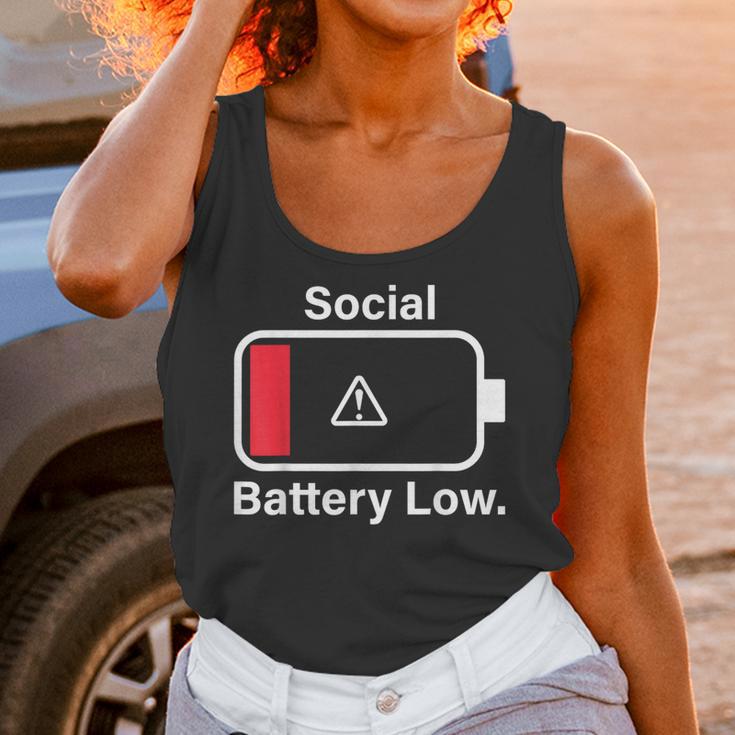 Social Battery Low Anti-Social Introvert Unisex Tank Top Social Battery Low Anti-Social Introvert Unisex Tank Top