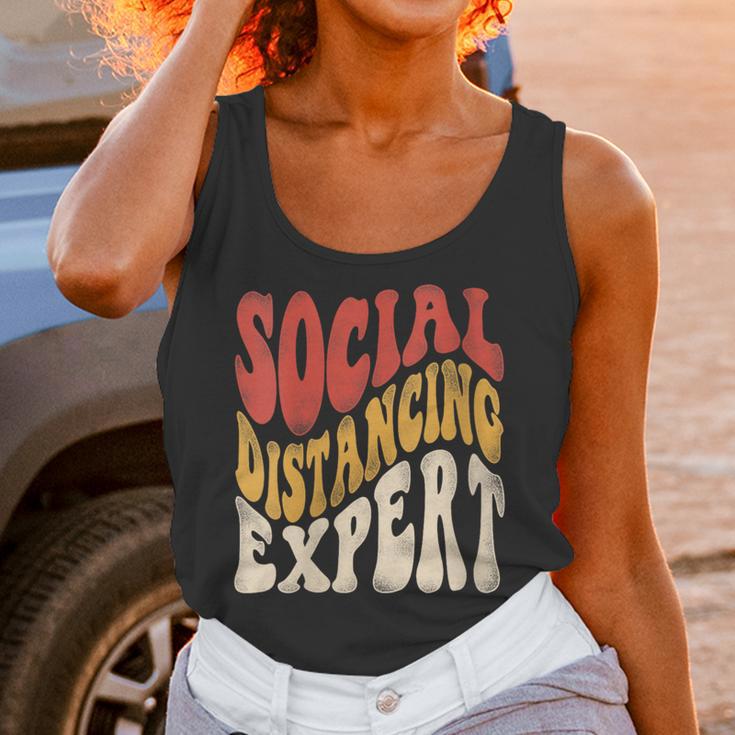 Social Distancing Expert Introvert Unisex Tank Top