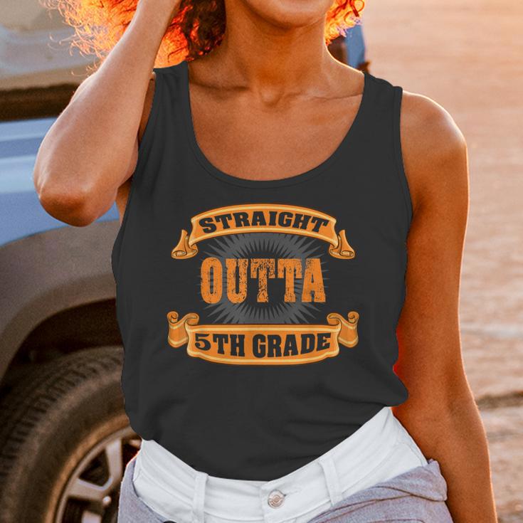 Straight Outta 5th Grade Shirt Fifth Graduation Boys Girls Unisex Tank Top