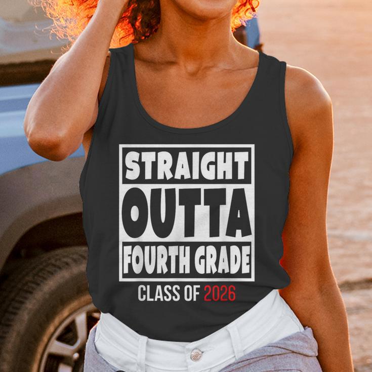 Straight Outta Fourth Grade Class Of 2026 Shirt Graduation Unisex Tank Top