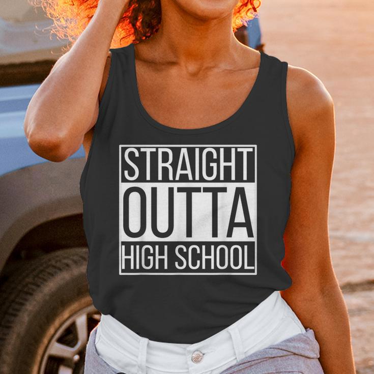 Straight Outta High School Senior Graduation Unisex Tank Top