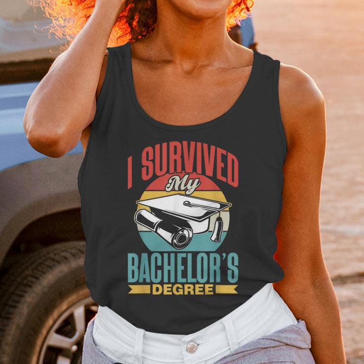 I Survived My Bachelor's Degree Party Bachelor Graduation Unisex Tank Top