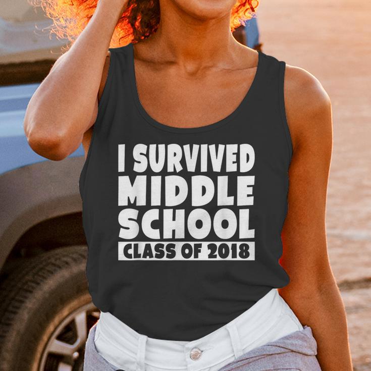 I Survived Middle School Class Of 2018 Graduation Unisex Tank Top