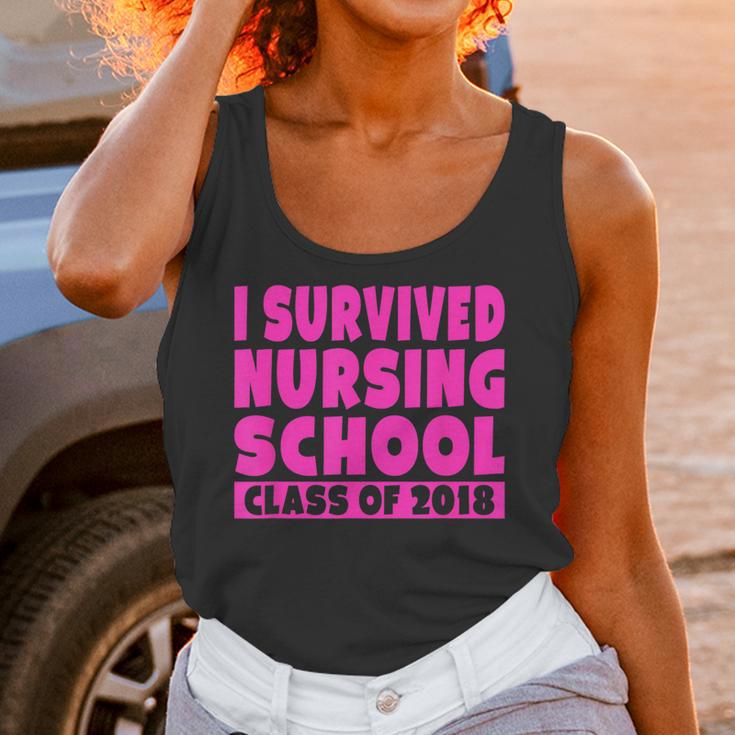I Survived Nursing School Class Of 2018 Graduation Shirt Unisex Tank Top
