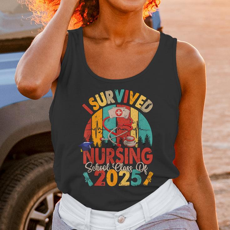 I Survived Nursing School Class Of 2025 Proud Graduation Unisex Tank Top