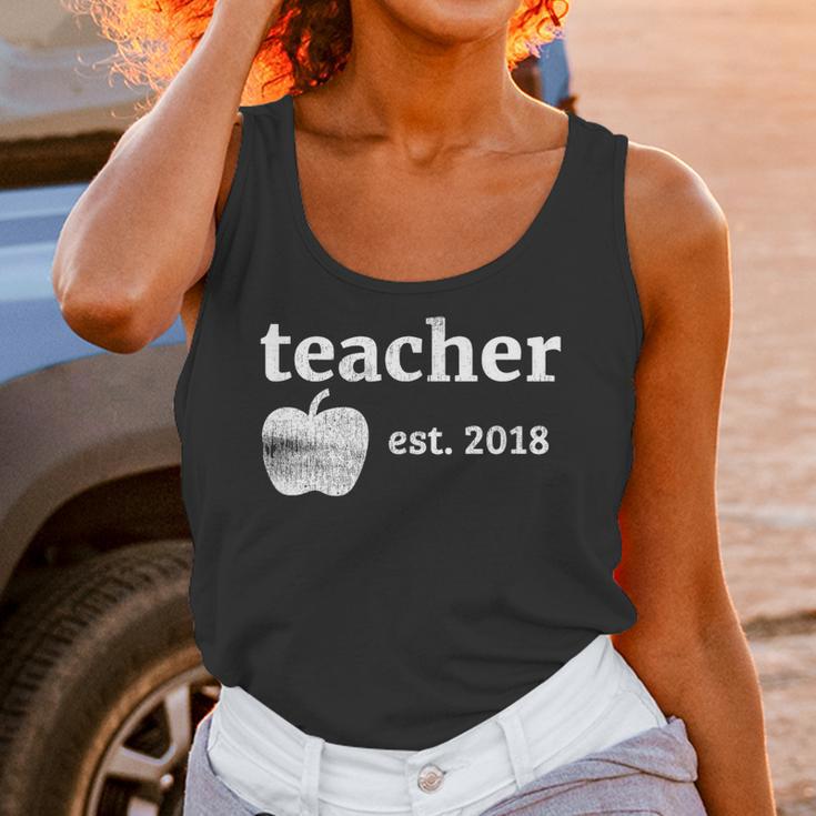 Teacher Est 2018 Vintage Graduation Unisex Tank Top