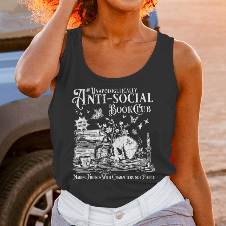 Unapologetically Anti Social Book Club Introvert Reader Unisex Tank Top Unapologetically Anti Social Book Club Introvert Reader Unisex Tank Top