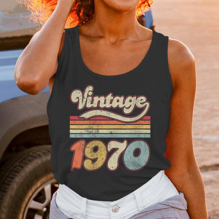 Vintage 1970 Birthday Retro Style 70's Born Nostalgia Outfit Unisex Tank Top