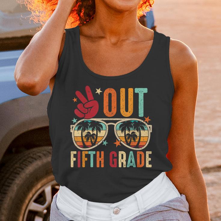 Vintage Peace Out 5th Grade Graduation Last Day Of School Unisex Tank Top