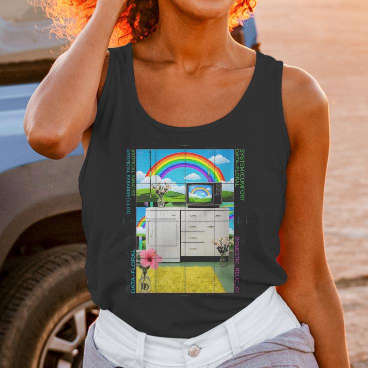 Women's Frutiger Aero Aesthetic Rainbow Glitch Art Unisex Tank Top Women's Frutiger Aero Aesthetic Rainbow Glitch Art Unisex Tank Top