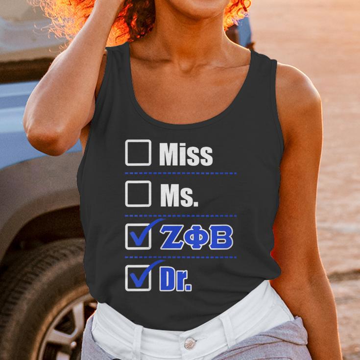 Zeta Phi Beta Doctor Graduation Zeta Phi Beta HBCU Doctor Unisex Tank Top