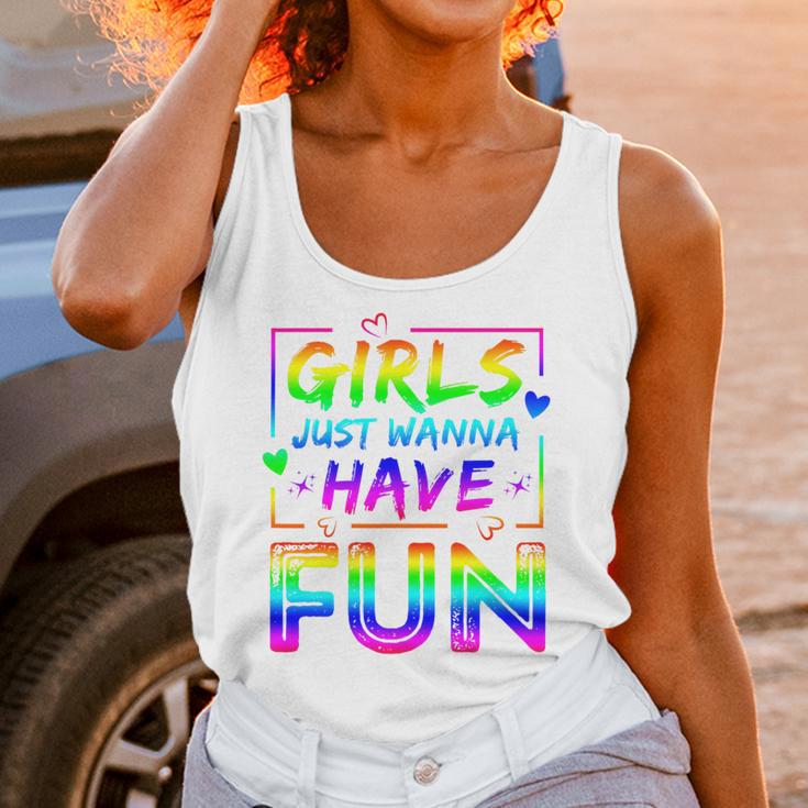 80's Girls Just Wanna Have Fun Nostalgia 1980s Style Premium Tri-Blend Unisex Tank Top 80's Girls Just Wanna Have Fun Nostalgia 1980s Style Premium Tri-Blend Unisex Tank Top