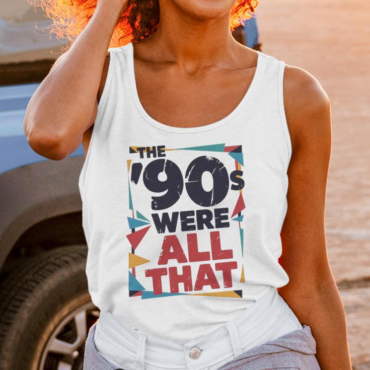 The 90s Were All That – Retro 1990s Nostalgia Tee Premium Tri-Blend Unisex Tank Top