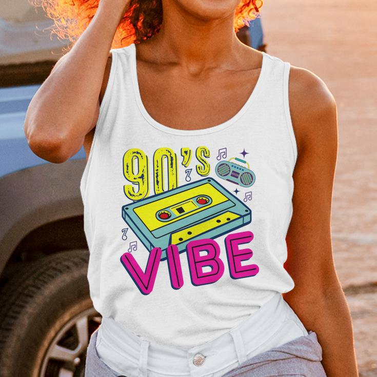 90's Vibe Retro Style Cassette Tape Nostalgia 1990s Party Unisex Tank Top