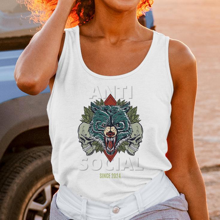 Antisocial Introvert I Like Being Alone Unisex Tank Top Antisocial Introvert I Like Being Alone Unisex Tank Top