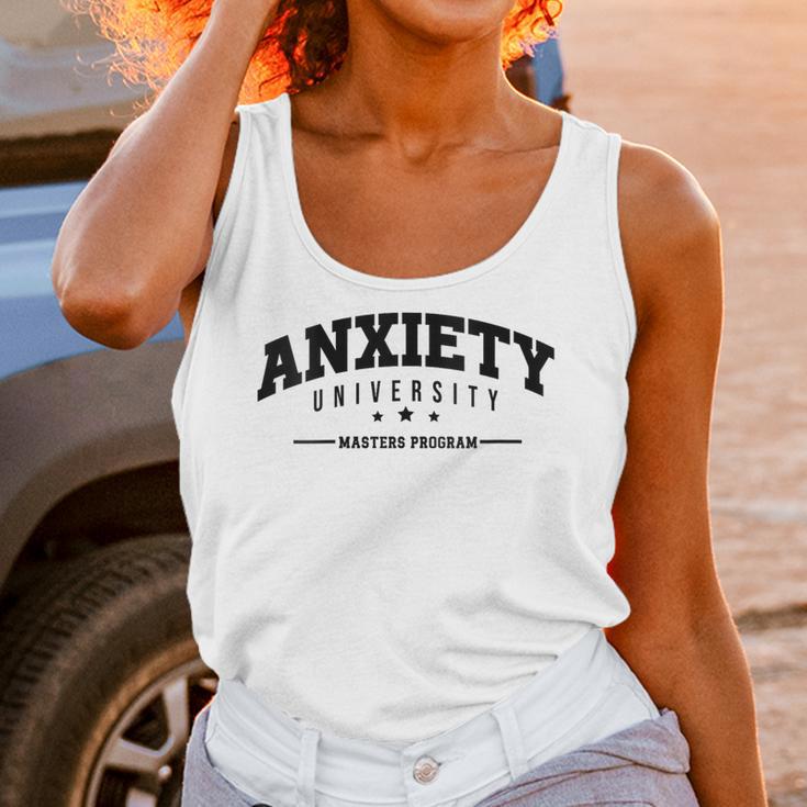 Anxiety University Anxious Antisocial Introvert Unisex Tank Top