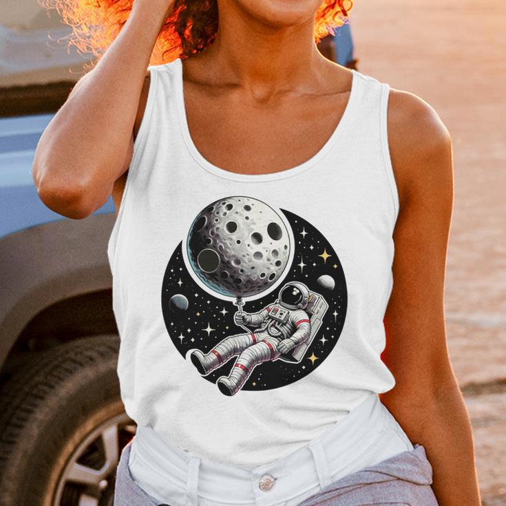 Astronaut Aesthetic Holding Moon Balloon Planets Introvert Unisex Tank Top Astronaut Aesthetic Holding Moon Balloon Planets Introvert Unisex Tank Top