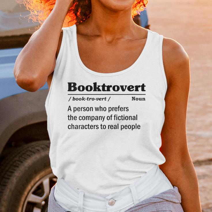 Booktrovert Definition Bookish Introvert Book Lover Unisex Tank Top