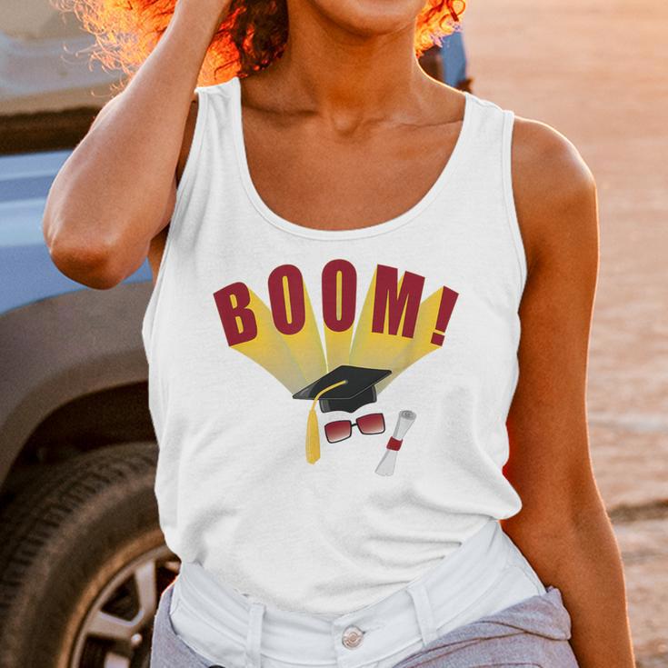 Boom Graduation Hat And Diploma For Proud Graduate Unisex Tank Top