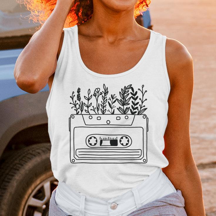 Cassette Tee 80s 90s Retro Party Costume Nostalgia Cassette Unisex Tank Top