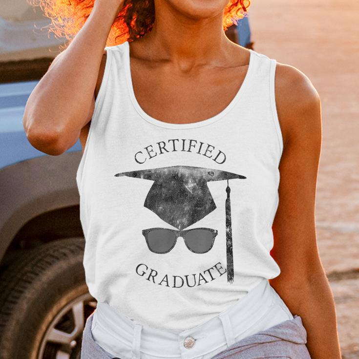 Certified Graduate Vintage Mortarboard Graduation Unisex Tank Top