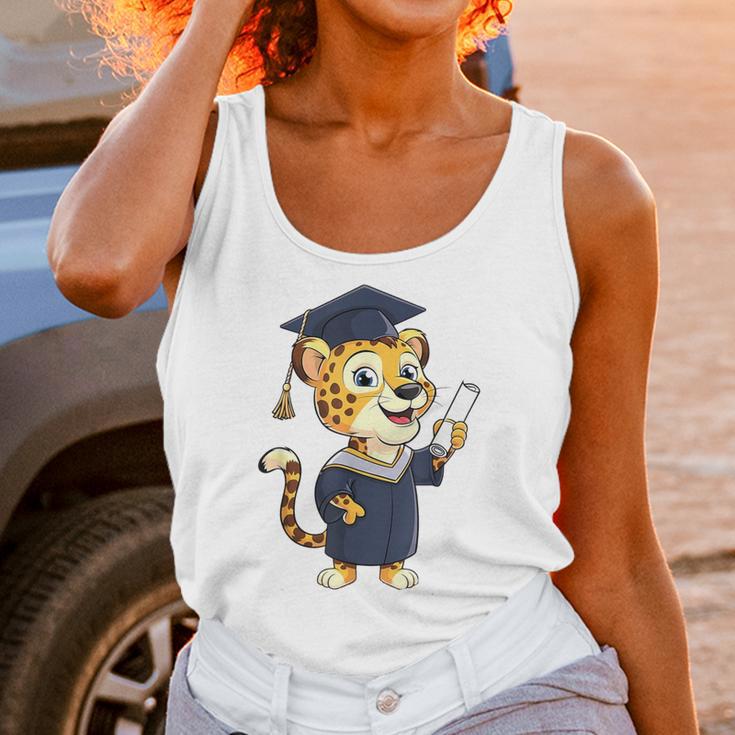 Cheetah Graduation Cute Kindergarten Elementary High School Unisex Tank Top