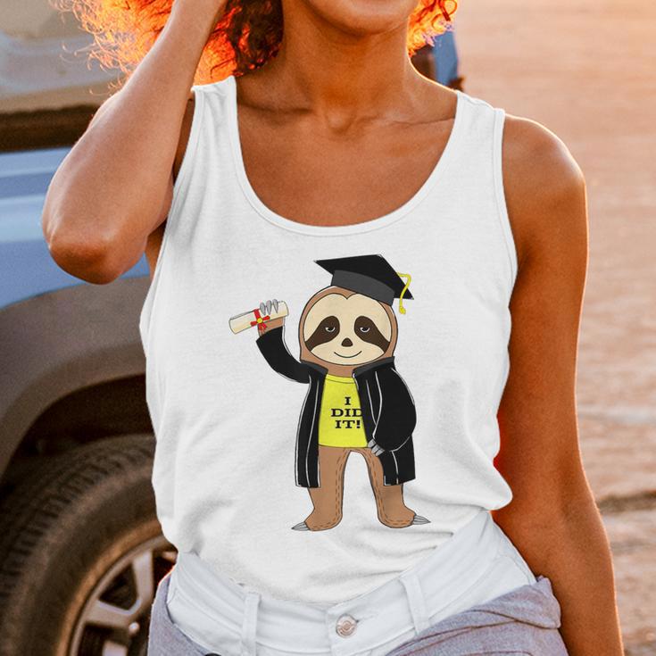 Class Of 2022 Sloth Graduation Masters College High School Unisex Tank Top