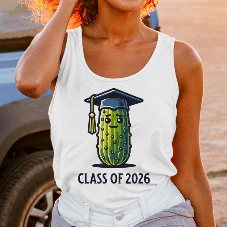 Class Of 2026 Graduation Pickle Trendy Graduate Humor Unisex Tank Top