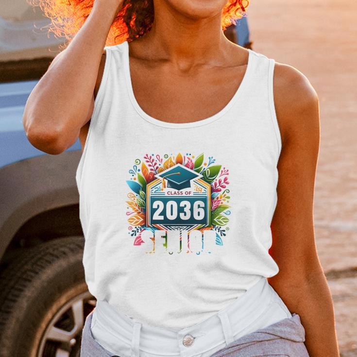 Class Of 2036 Graduation School Vintage Senior 2036 Unisex Tank Top